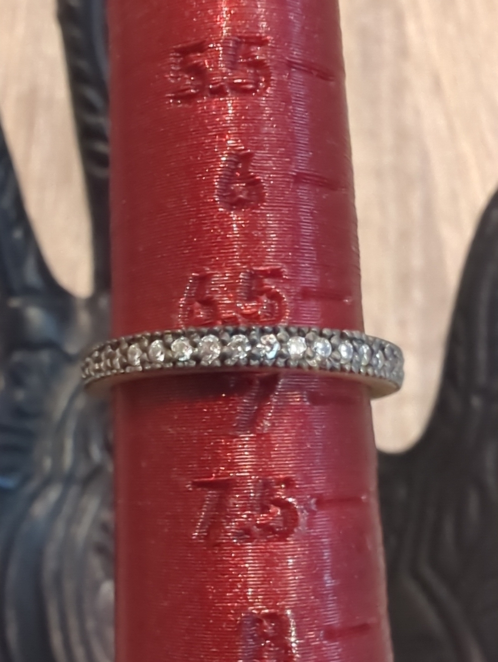 Freida Rothman FR 925 Sterling Pave Stacker Ring Black And Gold NWT